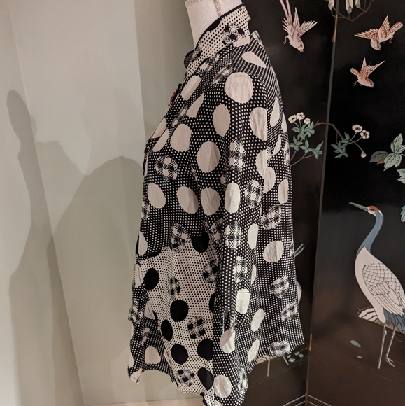 Ali Miles Womens Petite Medium Light Jacket Art To Wear MixedPrint 3/4Sleeve 118 - Picture 5 of 12